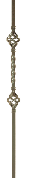 MEGA-2BASK 2853 MEGA Double Basket 3/4" Iron Baluster
