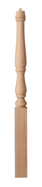 #4710P Plain 3 1/4" X 48" Biltmore Pin Top Newel Post.