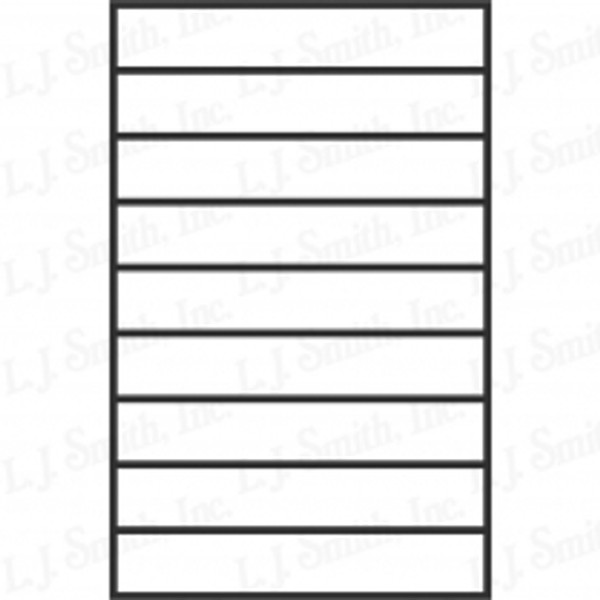 PL-F2439 Level 24" x 38" Flush Run Panel Low Sheen Black
