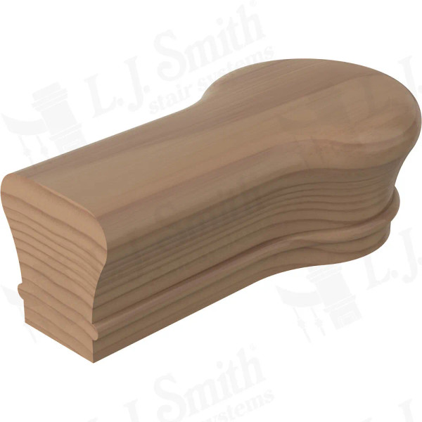 S-7019P Traditional S-Line Plowed One Opening Newel Cap for LJ-6010