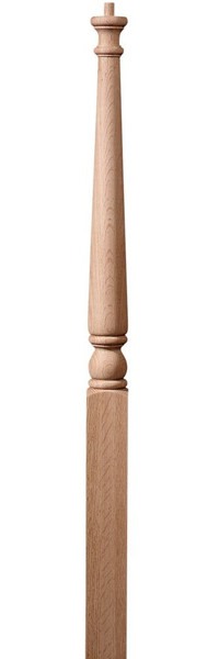 #1700 Traditional 3 1/4" X 48" Pin Top Newel Post.