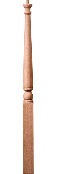 #1600 Pin Top 3" x 54" Traditional Newel.