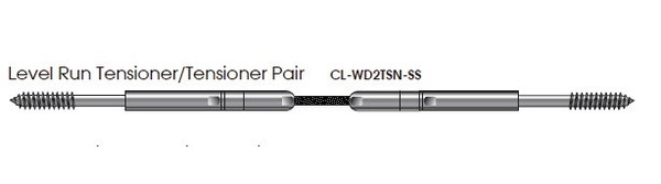 CL-WD2TSN-SS Level Run Tensioner / Tensioner Pair