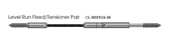 CL-WDFTGS-SS Level Run Fixed / Tensioner Pair