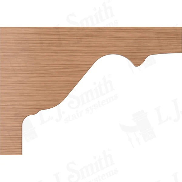 LJ-7028 White Oak Plain Stair Bracket