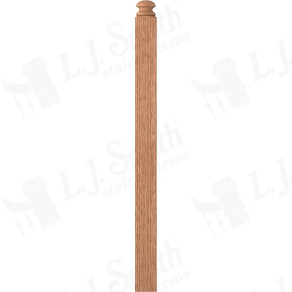 LJ-4004MT 3 1/2" X 48" Utility Newel (Mushroom Top)