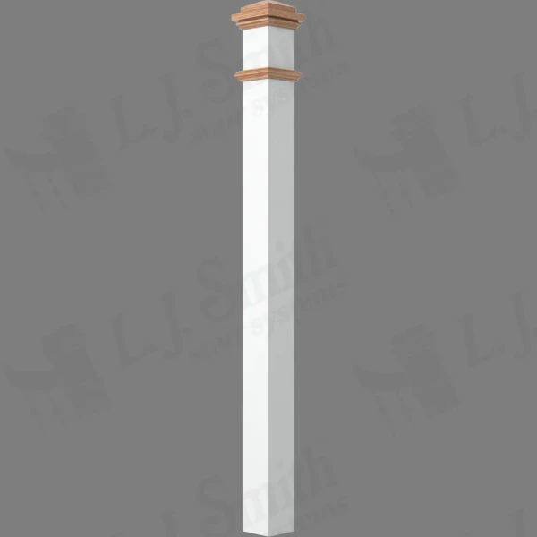 LJ-4076NS Gloss Primed 4" X 58" Box Newel