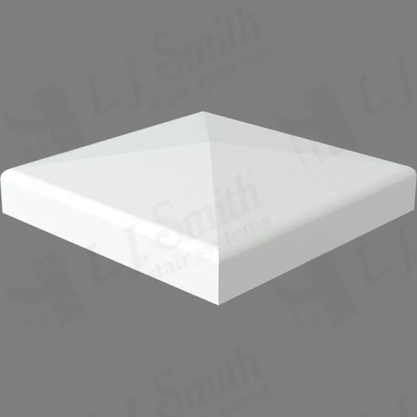 LJ-9001 Gloss Primed Chamfered 5" Top Plate for Box Newels