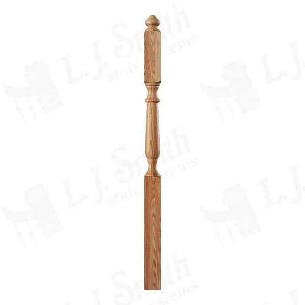 LJ-3745 Ashthorpe 3 1/2" x 58" Second Floor Landing Newel
