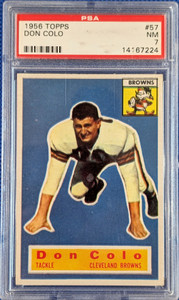 1956 Topps #57 Don Colo PSA 7