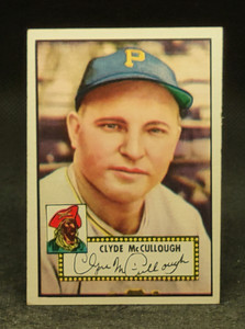 1952 Topps #218 Clyde McCullough ex