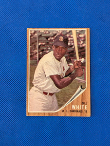 1962 Topps #14 Bill White vgex