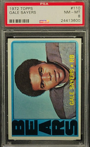 1972 Topps #110 Gale Sayers PSA 8