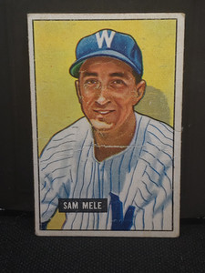 1951 Bowman #168 Sam Mele pr
