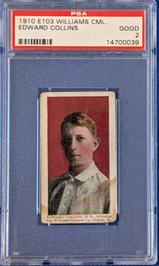 1910 E103 Williams Car.  Eddie Collins PSA 2