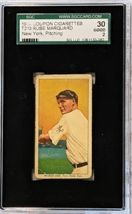 1914 T213 Rube Marquard SGC 2