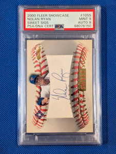 2000 Fleer Showcase 'sweet sigs' Nolan Ryan PSA 9