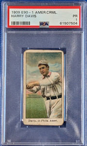 1909 E90-1 American Caramel Harry Davis PSA 1