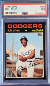 1971 Topps 650 Rich Allen PSA 7