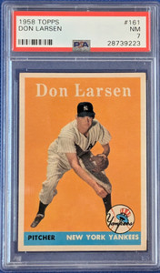 1958 Topps 161 Don Larsen PSA 7