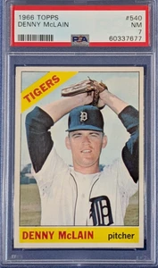 1966 Topps 540 Denny McClain PSA 7