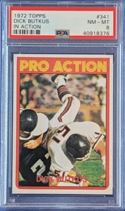 1972 Topps 341 Dick Butkus IA PSA 8
