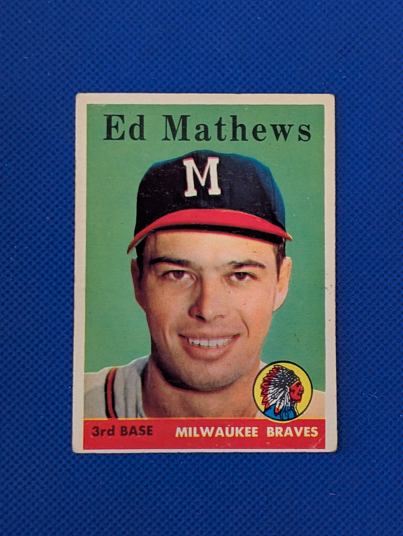 1958 Topps #440 Eddie Mathews vg