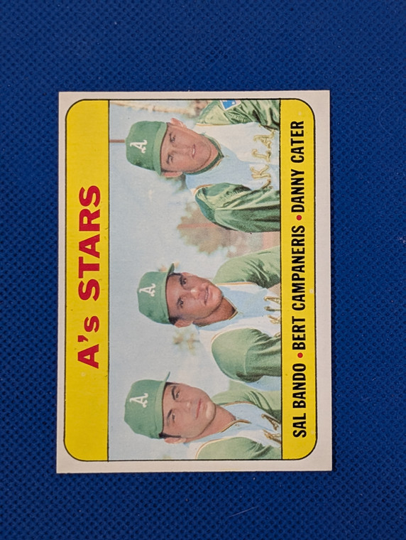 1969 Topps #556 A's Stars exmt