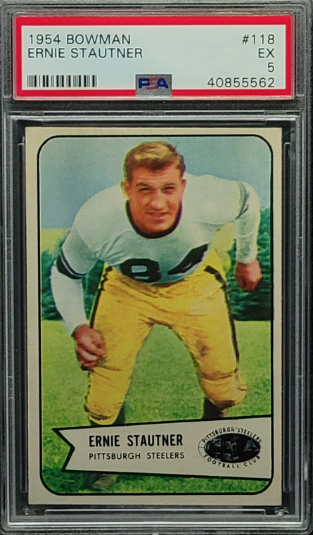 1954 Bowman #118 Ernie Stautner PSA 5