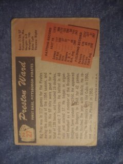 1955 Bowman #27 Preston Ward
