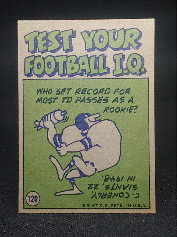1972 Topps #120 Terry Bradshaw IA exmt