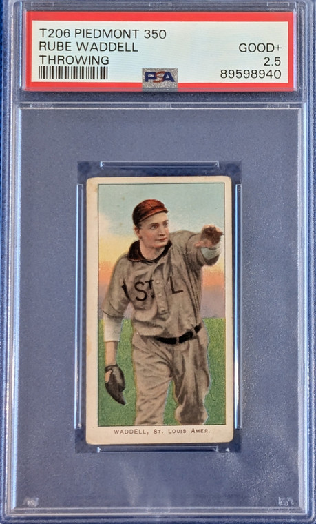 T206 Rube Waddell (throwing) PSA 2.5