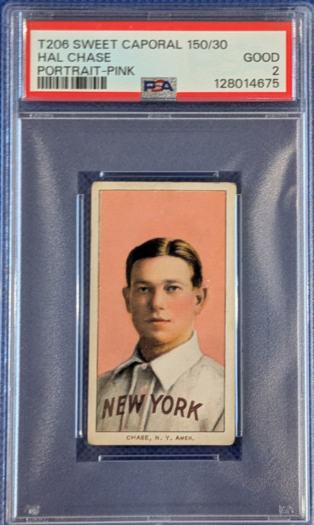 T206 Sweet Cap. 150/30 Hal Chase PSA 2