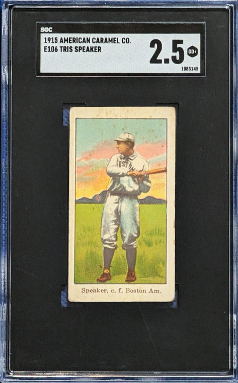 1915 E106 American Caramel Tris Speaker SGC 2.5