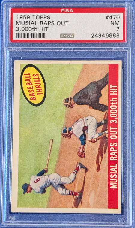 1959 Topps 470 Stan Musial (3000 hits) PSA 7