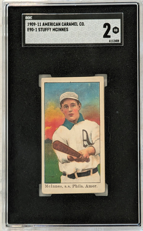 1909-11 E90-1 American Caramel Stuffy McInnis SGC 2