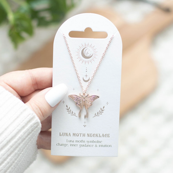 Luna Moth Pendant Necklace
