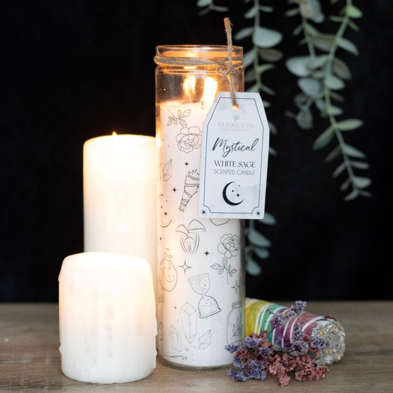 White Sage Tube Candle