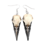Resin Crow Skull Earrings