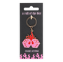 Flaming Dice Keyring