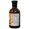 Nutrition Facts on a bottle of Bash Brothers Honey Habanero BBQ Sauce