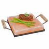 Himalayan Salt Slab Holder with a Himalayan Salt Slab