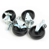 4 Swivel Casters for 24" x 72" wire shelves