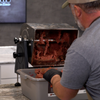 Walton's 50 lb. Meat Mixer in use