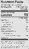 Nutritional Label