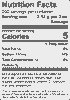 Nutritional Label