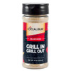 A 5.5 oz. shaker of Grill in Grill Out seasoning from Excalibur