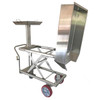 Stainless Steel Elevating Offal Cart Water Operated Cart