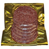 Walton's Gold Foil Chamber Vacuum Pouch with slices of meat inside