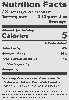 Nutritional Label